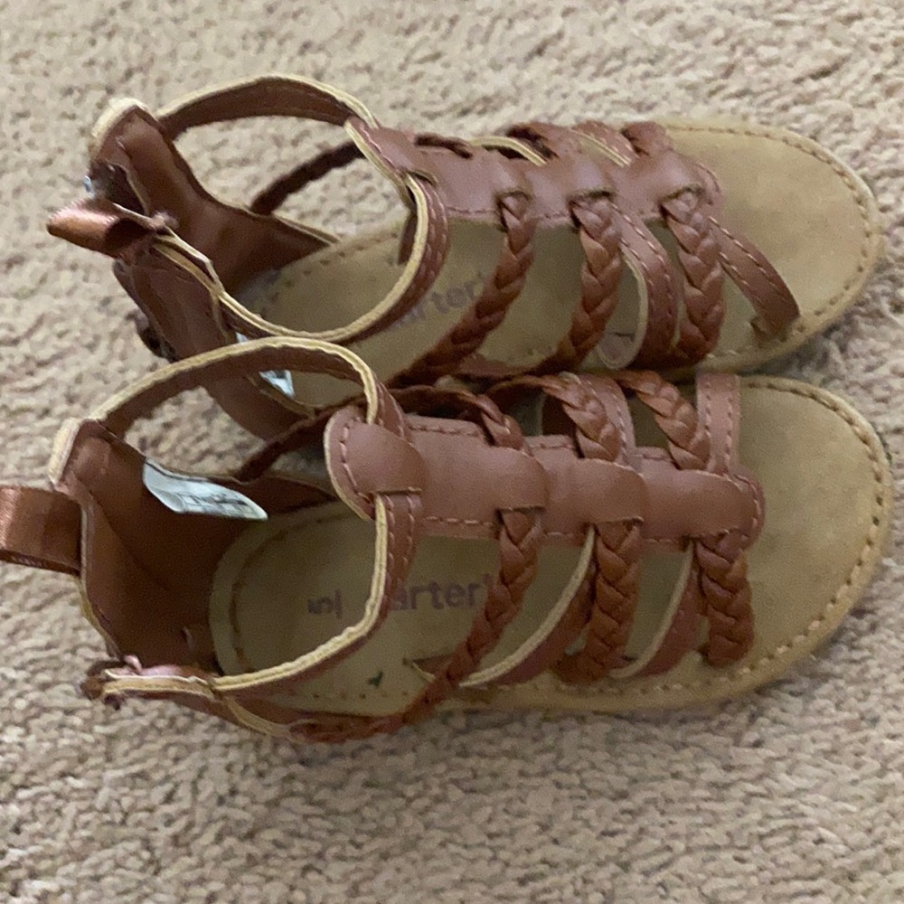 Brown carters size 5 girl sandals